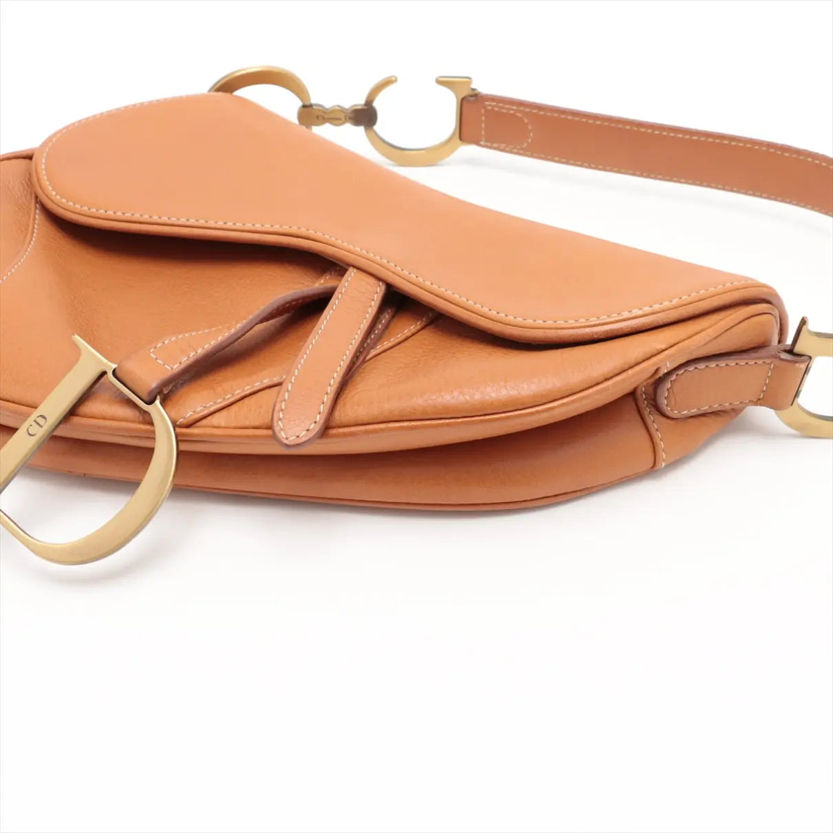 Christian Dior Vintage Brown leather Saddle Bag No.3