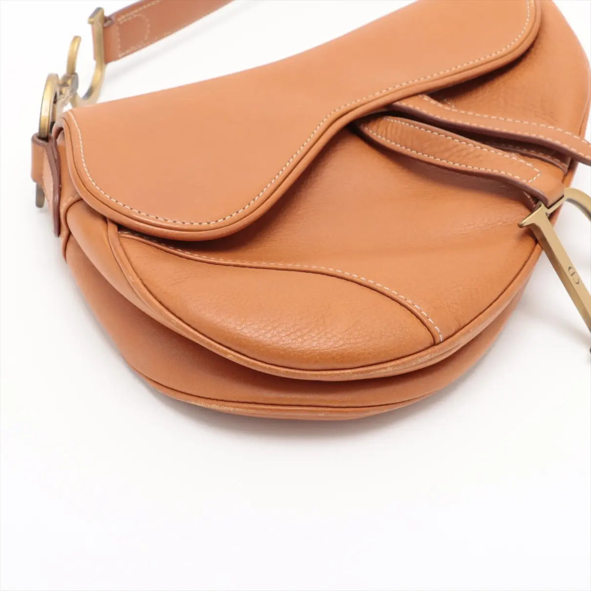 Christian Dior Vintage Brown leather Saddle Bag No.3