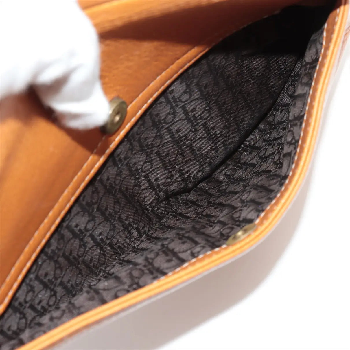 Christian Dior Vintage Brown leather Saddle Bag No.3