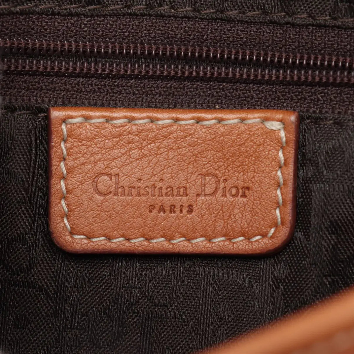 Christian Dior Vintage Brown leather Saddle Bag No.3