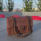 Chanel Vintage Calf Leather Brown Chocolate Classic Flap shoulder bag