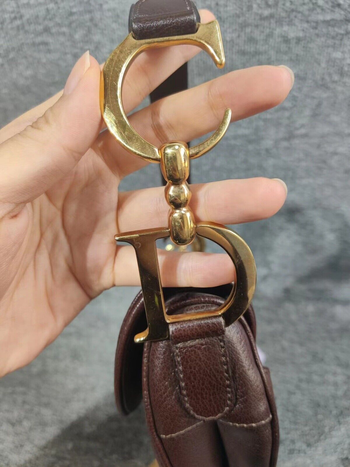 Christian Dior Vintage Dark Brown Saddle Bag – Classic Charmers