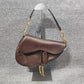 Christian Dior Vintage Dark Brown Saddle Bag