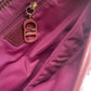 Christian Dior Red canvas monogram Vintage Saddle bag